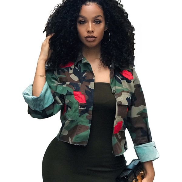 camouflage jacket women summer crop turn-down collar camo jacket chic short shirt coat spring 2019 casual outerwear, Black;brown
camouflage jacket women summer crop turn-down collar camo jacket chic short shirt coat spring 2019 casual outerwear, Black;brown