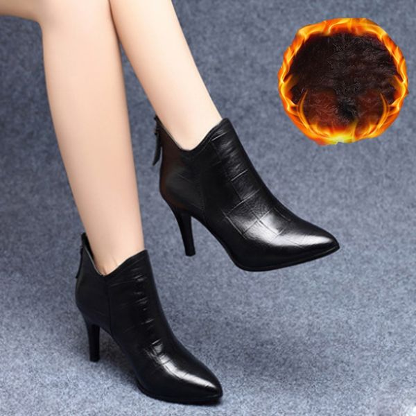 women ankle boots women back zip boots stiletto heel ankle bare booties pointed toe casual booties para mulheres#g3, Black
women ankle boots women back zip boots stiletto heel ankle bare booties pointed toe casual booties para mulheres#g3, Black