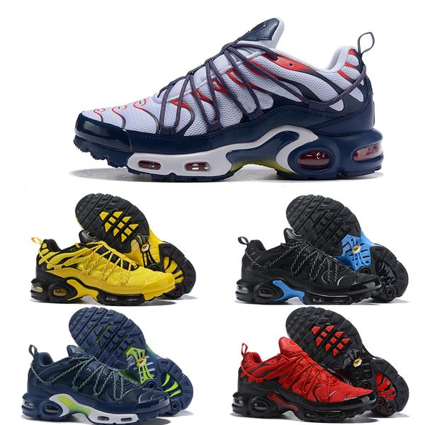 2019 New Plus TN Ultra Men's Running Trainer Shoes Yellow White Red Black Green Blue Men Sports Runner Designer Sneakers With Box Size 7-12
2019 New Plus TN Ultra Men's Running Trainer Shoes Yellow White Red Black Green Blue Men Sports Runner Designer Sneakers With Box Size 7-12