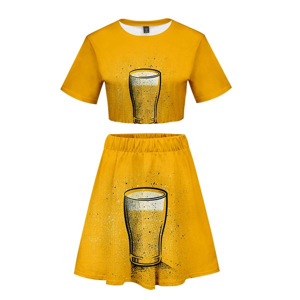 beer bubble drinks 3d printed women two piece set casual summer crop skirt 2019 trendy streetwear clothes, White
beer bubble drinks 3d printed women two piece set casual summer crop skirt 2019 trendy streetwear clothes, White