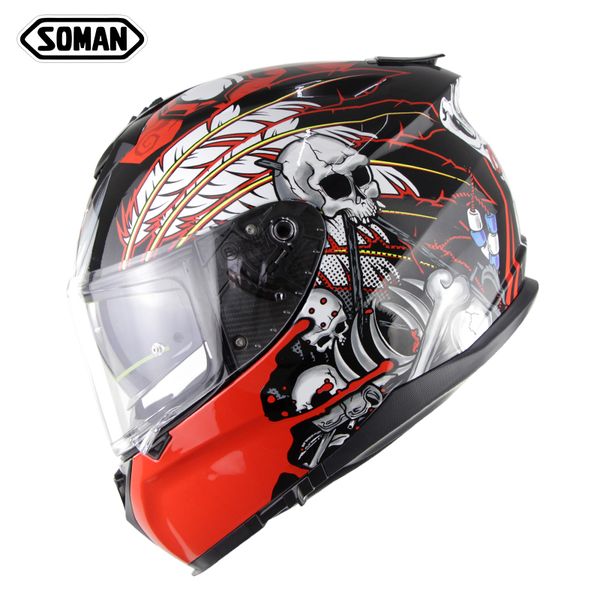 soman 961 dual visor full face helmet ece approved motorcycle helmet man&woman capacete abs anti-uv casco moto
soman 961 dual visor full face helmet ece approved motorcycle helmet man&woman capacete abs anti-uv casco moto