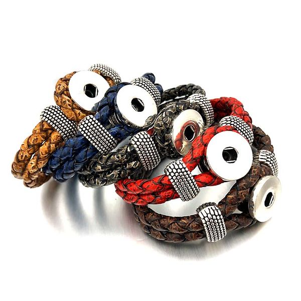 fashion 059 pu leather fit 18mm snap button bracelet interchangeable charm jewelry for women men gift inside length 20cm, Golden;silver
fashion 059 pu leather fit 18mm snap button bracelet interchangeable charm jewelry for women men gift inside length 20cm, Golden;silver