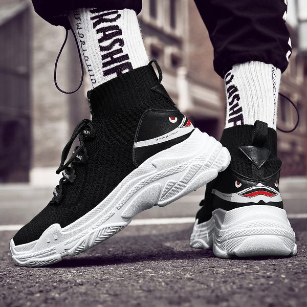 sock sneakers men & women casual shoes white sharks trainers couple high breathable walking footwear basket homme tenis, Black
sock sneakers men & women casual shoes white sharks trainers couple high breathable walking footwear basket homme tenis, Black