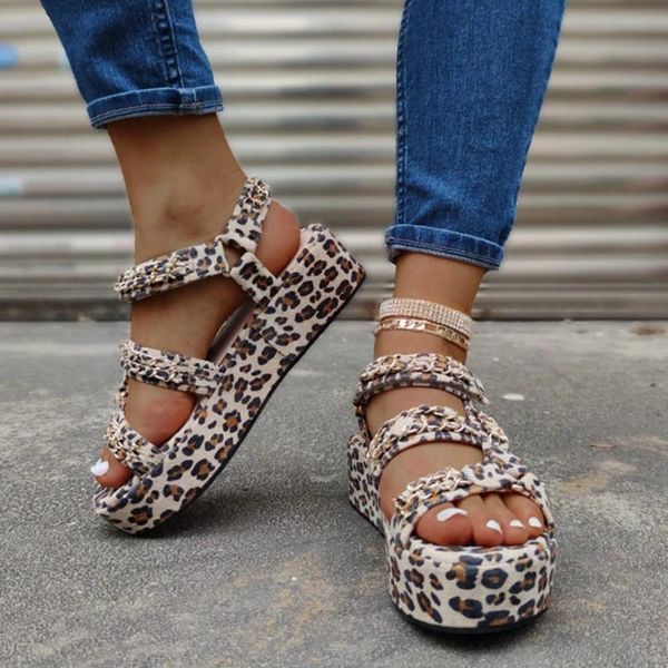 shoes for women's ladies casual leopard platforms platforms low heels sandals open toe shoes sapato feminino woman sandals 2020, Black
shoes for women's ladies casual leopard platforms platforms low heels sandals open toe shoes sapato feminino woman sandals 2020, Black