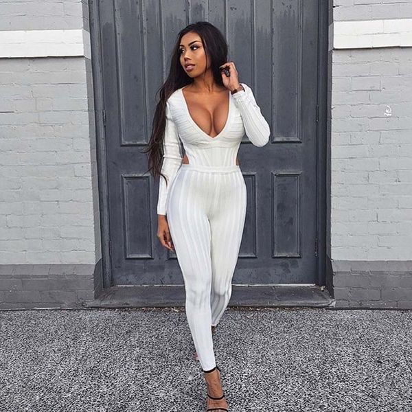 overalls elegant v neck backless rompers womens jumpsuit full length solid white playsuit skinny one piece maxi jumpsuits, Black;white
overalls elegant v neck backless rompers womens jumpsuit full length solid white playsuit skinny one piece maxi jumpsuits, Black;white