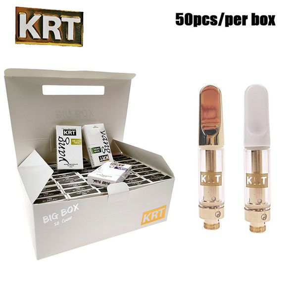 Новый горячий KRT картридж 0,8 мл 1,0 мл Vape Тележки стеклокерамической Gold Top с упаковочной коробки 510 Threading DHL бесплатно
Новый горячий KRT картридж 0,8 мл 1,0 мл Vape Тележки стеклокерамической Gold Top с упаковочной коробки 510 Threading DHL бесплатно