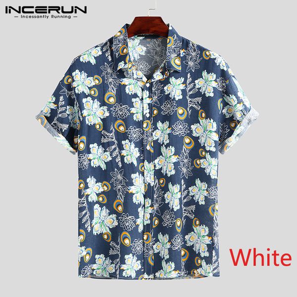 incerun men flower printed shirt casual short sleeve lapel shirt man summer holiday floral camisa loose breathable hombre blusa, White;black
incerun men flower printed shirt casual short sleeve lapel shirt man summer holiday floral camisa loose breathable hombre blusa, White;black