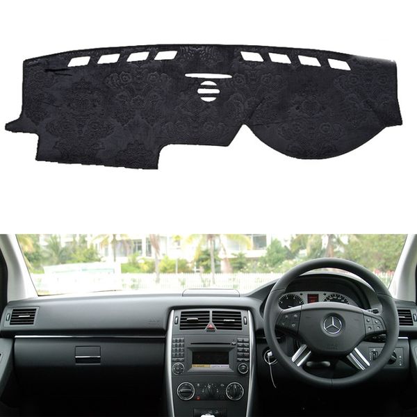 

flannel dashmat dashboard covers dash pad car mat carpet sun shade for - b-class w245 b160 b180 b200 2006-2011 rhd