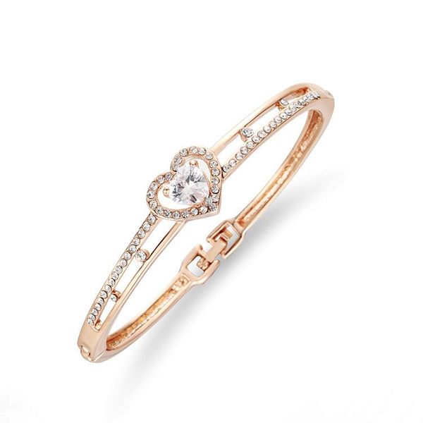 new rose gold bracelet white crystal bangle bohemian womens clothing accessories stainless steel fashion jewelry valentines day wholesale, Black
new rose gold bracelet white crystal bangle bohemian womens clothing accessories stainless steel fashion jewelry valentines day wholesale, Black