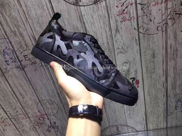 luxurious camouflage leather red bottom shoes for women,men casual walking outdoor red sole trainers -- party wedding dress, Black
luxurious camouflage leather red bottom shoes for women,men casual walking outdoor red sole trainers -- party wedding dress, Black