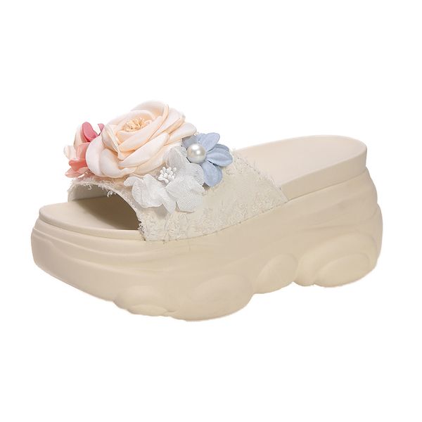 2020 summer ladies 8.5cm heels outdoor flip-flops women high platform wedge slippers fashion flowers sandals beach shoes, Black
2020 summer ladies 8.5cm heels outdoor flip-flops women high platform wedge slippers fashion flowers sandals beach shoes, Black