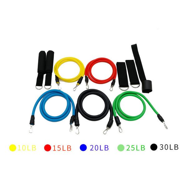 11 pieces / set of latex resistance band crossfit training sports yoga tube drawstring, rubber expander elastic band fitness bag
11 pieces / set of latex resistance band crossfit training sports yoga tube drawstring, rubber expander elastic band fitness bag