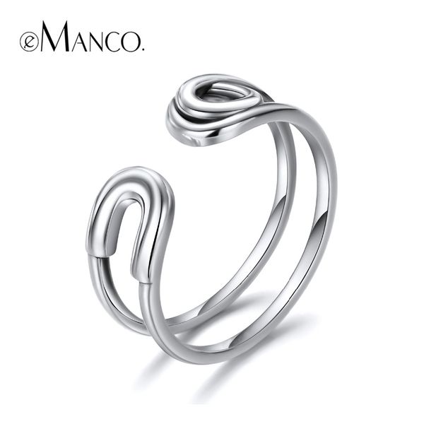 e-manco 925 sterling silver rings wedding engagement wholesale two layers opening ring silver new arrival, Golden;silver
e-manco 925 sterling silver rings wedding engagement wholesale two layers opening ring silver new arrival, Golden;silver