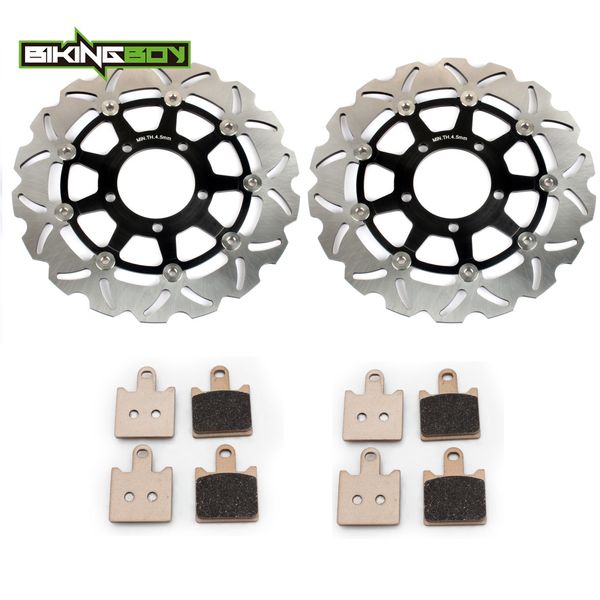 bikingboy for ninja zx6r zx-6r zx6-r 07 08 09 10 11 12 13 14 15 16 17 18 19 zx600r front brake discs disks rotors pads
bikingboy for ninja zx6r zx-6r zx6-r 07 08 09 10 11 12 13 14 15 16 17 18 19 zx600r front brake discs disks rotors pads