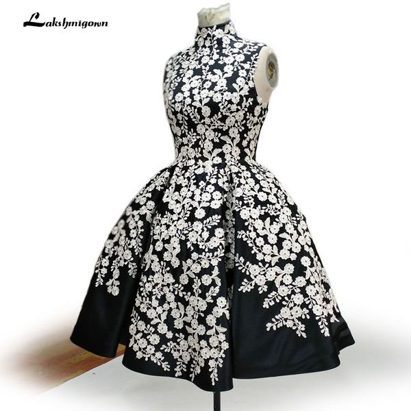 vestidos coctel elegant black cocktail dresses 2019 short lace appliques satin sleeveless party gowns for graduation, White;black
vestidos coctel elegant black cocktail dresses 2019 short lace appliques satin sleeveless party gowns for graduation, White;black