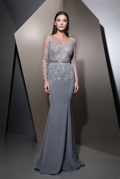 amazing mermaid ziad nakad beaded evening dresses sheer bateau neck long sleeves prom gowns floor length satin sequined formal dress, Black;red
amazing mermaid ziad nakad beaded evening dresses sheer bateau neck long sleeves prom gowns floor length satin sequined formal dress, Black;red