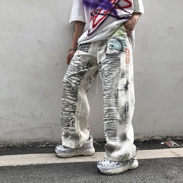 smoke graffiti print jeans mens streetwear hiphop old dirty calico pants white baggy jeans men denim trousers fashion, Blue
smoke graffiti print jeans mens streetwear hiphop old dirty calico pants white baggy jeans men denim trousers fashion, Blue