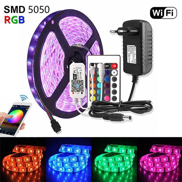 5050 2835 rgb led strip light wifi dc 12v водонепроницаемый tiras ribbon led diode tape 60 светодиодов/м 5 м ик-пульт дистанционного управле
5050 2835 rgb led strip light wifi dc 12v водонепроницаемый tiras ribbon led diode tape 60 светодиодов/м 5 м ик-пульт дистанционного управле