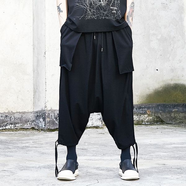 men japan streetwear oversize loose casual black cross pants male punk gothic hip hop fashion pocket kimono harem trousers mid
men japan streetwear oversize loose casual black cross pants male punk gothic hip hop fashion pocket kimono harem trousers mid