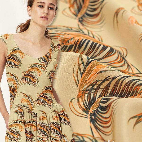140cm wide leaf printed silk fabric meter digital printing silk crepe de chine fabric shirt dress wholesale cloth, Black;white
140cm wide leaf printed silk fabric meter digital printing silk crepe de chine fabric shirt dress wholesale cloth, Black;white