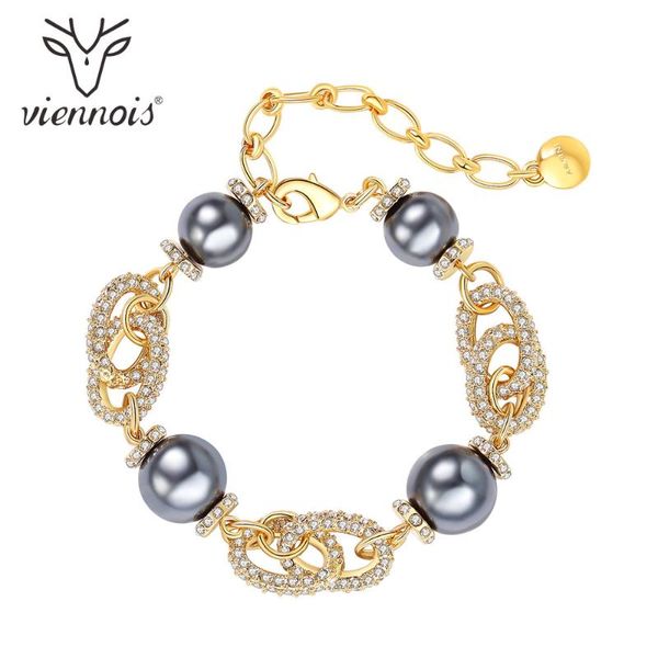 viennois fashion rose gold & gold color pearl bracelet & bangles for women rhinestone jewelry 2020, Black
viennois fashion rose gold & gold color pearl bracelet & bangles for women rhinestone jewelry 2020, Black