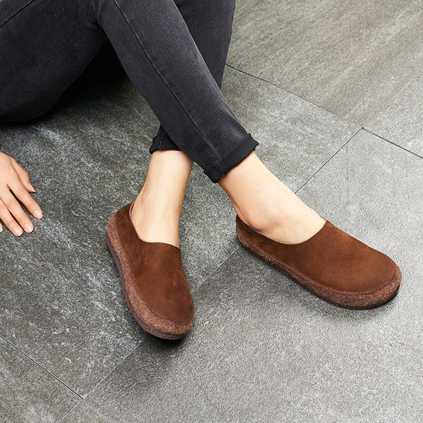 vallu 2020 spring cowhide literary simple handmade leather casual comfortable soft bottom shallow mouth women's shoes, Black
vallu 2020 spring cowhide literary simple handmade leather casual comfortable soft bottom shallow mouth women's shoes, Black