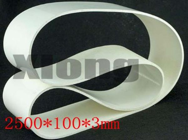 2500x100x3mm PVC White Food Grade Transmission Conveyor Belt Industrial Belt 
2500x100x3mm PVC White Food Grade Transmission Conveyor Belt Industrial Belt