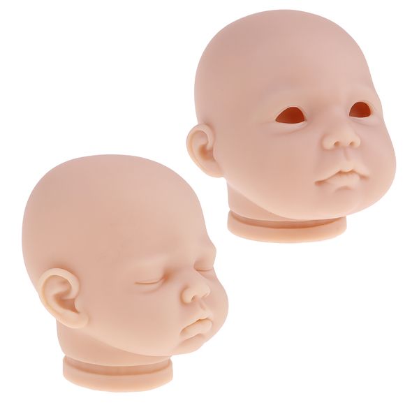 2pcs handmade 20'' reborn doll soft vinyl blank newborn baby doll head mold kids gift
2pcs handmade 20'' reborn doll soft vinyl blank newborn baby doll head mold kids gift