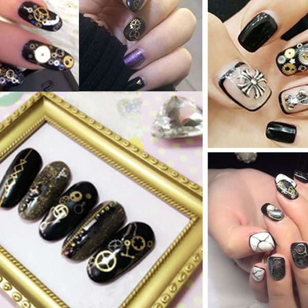 fashion personality nail sticker multi sizes mixed mechanical gear nails art beauty wraps manicure tools diy decoration cj666, Black
fashion personality nail sticker multi sizes mixed mechanical gear nails art beauty wraps manicure tools diy decoration cj666, Black