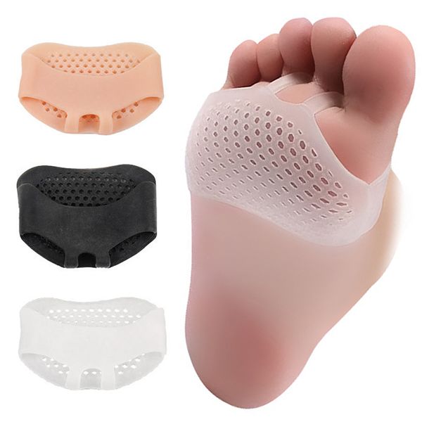 

1pair silicone soft half pads forefoot invisible gel insoles high heel shoes pads slip resistant protect pain relief foot care