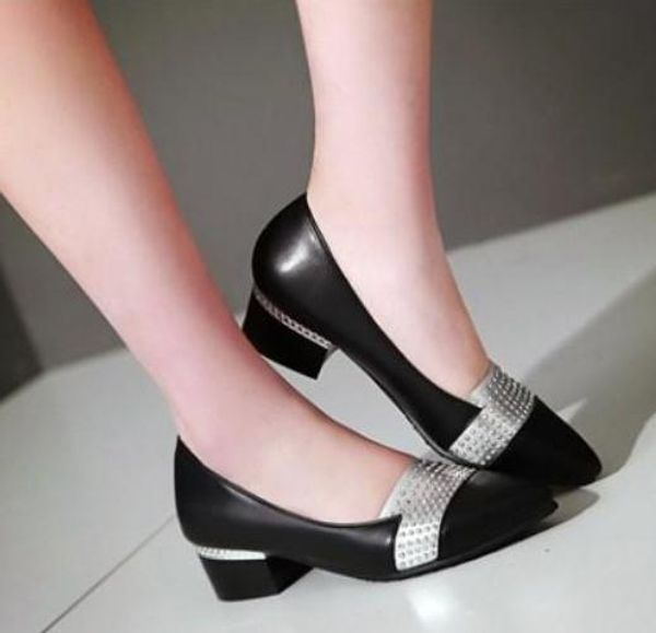 2019 blue patchwork women's shoes in spring and autumn with new style low heel pointed end water drill@92, Black
2019 blue patchwork women's shoes in spring and autumn with new style low heel pointed end water drill@92, Black