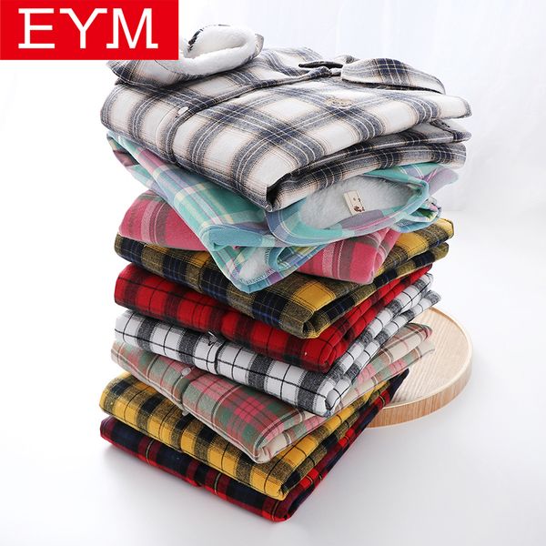 2019 new winter warm plaid casual fleece thicker jacket lady shirt style coat velvet jacket outerwear excellent women clothes, Black;brown
2019 new winter warm plaid casual fleece thicker jacket lady shirt style coat velvet jacket outerwear excellent women clothes, Black;brown