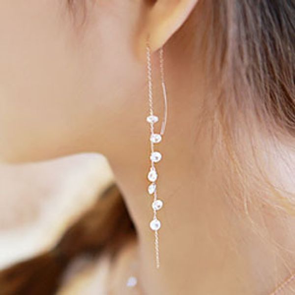 s925 sterling silver long zircon stud earrings for women 2020 new trend personality lady fashion jewelry, Golden;silver
s925 sterling silver long zircon stud earrings for women 2020 new trend personality lady fashion jewelry, Golden;silver