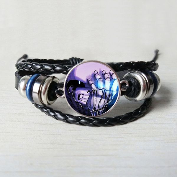 undertale game gamer gaming leather bracelet ghost video game bracelet glass cabochon black leather art gifts
undertale game gamer gaming leather bracelet ghost video game bracelet glass cabochon black leather art gifts