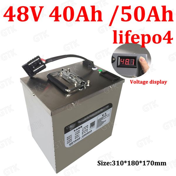 waterproof 48v 50ah lifepo4 48v 40ah battery bms for 2000w scooter bike tricycle boat backup power +5a charger
waterproof 48v 50ah lifepo4 48v 40ah battery bms for 2000w scooter bike tricycle boat backup power +5a charger