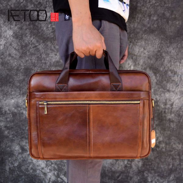 aetoo leather handbag briefcase business casual men's bag cross section first layer leather computer bagxpmhywbnla cj191201
aetoo leather handbag briefcase business casual men's bag cross section first layer leather computer bagxpmhywbnla cj191201
