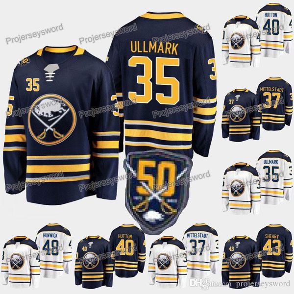 Buffalo Sabres 50th Anniversary 35 Linus Ullmark 37 Casey Mittelstadt 40 Carter Hutton 43 Conor Sheary 48 Matt Hunwick Ice Hockey Jerseys
Buffalo Sabres 50th Anniversary 35 Linus Ullmark 37 Casey Mittelstadt 40 Carter Hutton 43 Conor Sheary 48 Matt Hunwick Ice Hockey Jerseys