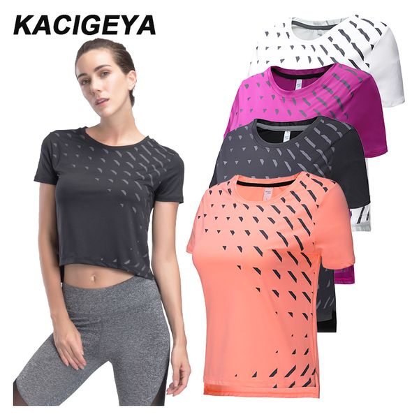 yoga short shirts running women gym print t shirts breathable quick dry bare workout tees sports tshirt, White;red
yoga short shirts running women gym print t shirts breathable quick dry bare workout tees sports tshirt, White;red
