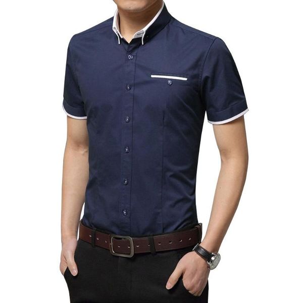 men solid color short sleeve turn down collar button cotton plus size shirt, White;black
men solid color short sleeve turn down collar button cotton plus size shirt, White;black