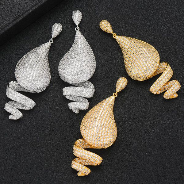 godki famous water drop earrings for women trendy cubic zircon party wedding engagement dubai earring for women jewelry, Silver
godki famous water drop earrings for women trendy cubic zircon party wedding engagement dubai earring for women jewelry, Silver