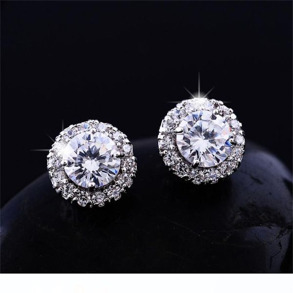 vecalon new arrival friends 18k white gold plated earings big diamond earrings for women white zircon earrings, Golden;silver
vecalon new arrival friends 18k white gold plated earings big diamond earrings for women white zircon earrings, Golden;silver