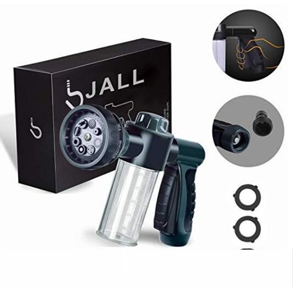 garden hose nozzle adjustable hose spray nozzle new upgrade high pressure 8 way spray pattern with 3.5oz soap spray
garden hose nozzle adjustable hose spray nozzle new upgrade high pressure 8 way spray pattern with 3.5oz soap spray