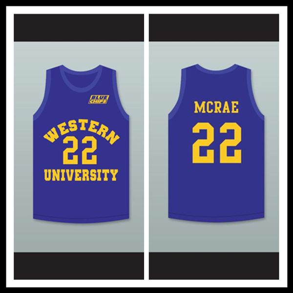 Anfernee Hardaway Butch McRae 22 Western University Blue Basketball Jersey with Blue Chips Patch
Anfernee Hardaway Butch McRae 22 Western University Blue Basketball Jersey with Blue Chips Patch