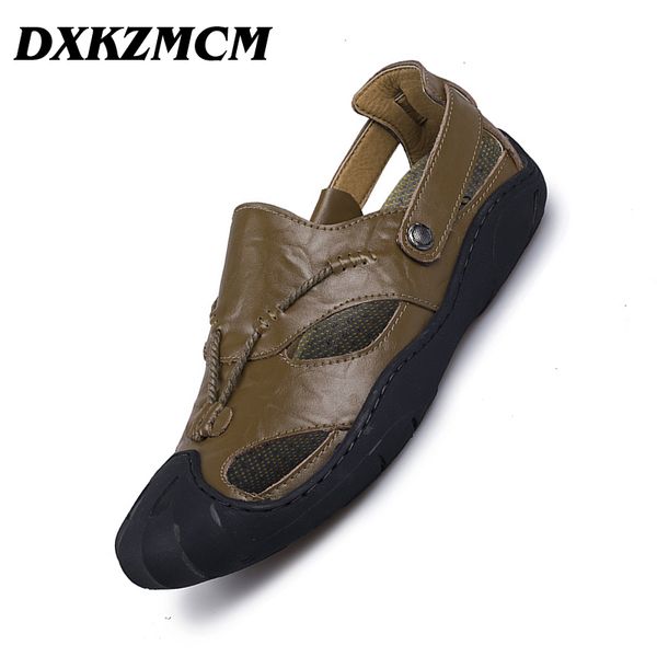 dxkzmcm 2019 men summer sandals genuine leather casual shoes man roman style beach sandals men shoes big size 38-46, Black
dxkzmcm 2019 men summer sandals genuine leather casual shoes man roman style beach sandals men shoes big size 38-46, Black