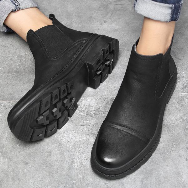 ankle round toe zip boots men low sewing solid boots fashion spring autumm motorcycle shoes, Black
ankle round toe zip boots men low sewing solid boots fashion spring autumm motorcycle shoes, Black