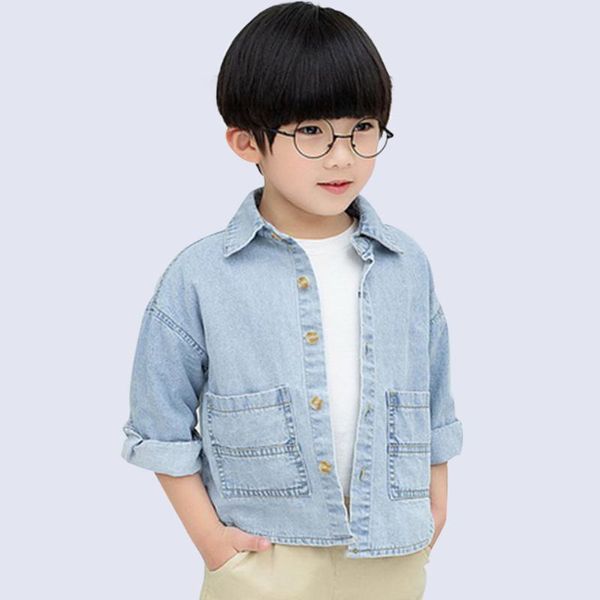 coat for boy casual style boy denim jacket kids long sleeve children's jacket spring autumn children's clothes, Blue;gray
coat for boy casual style boy denim jacket kids long sleeve children's jacket spring autumn children's clothes, Blue;gray