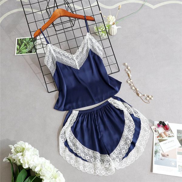 korean style summer&spring new ladies silk satin pajama set fashion lace pajamas two-piece sling+shorts homewear sleepwear, Black;red
korean style summer&spring new ladies silk satin pajama set fashion lace pajamas two-piece sling+shorts homewear sleepwear, Black;red