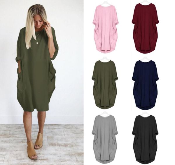 5xl plus size autumn womens dresses pocket loose dress ladies crew neck casual long girl dress female fashion big vestido, Black;gray
5xl plus size autumn womens dresses pocket loose dress ladies crew neck casual long girl dress female fashion big vestido, Black;gray