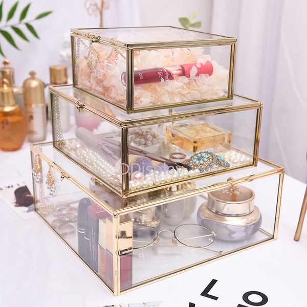 ddisplay vintage square glass jewelry box retro decorative cosmestic collection box creative pendant jewelry display, Black;white
ddisplay vintage square glass jewelry box retro decorative cosmestic collection box creative pendant jewelry display, Black;white