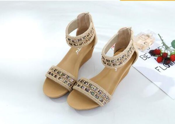 popular resort beach bohemian slope heel comfortable roman style shoes wholesale&retail, Black
popular resort beach bohemian slope heel comfortable roman style shoes wholesale&retail, Black